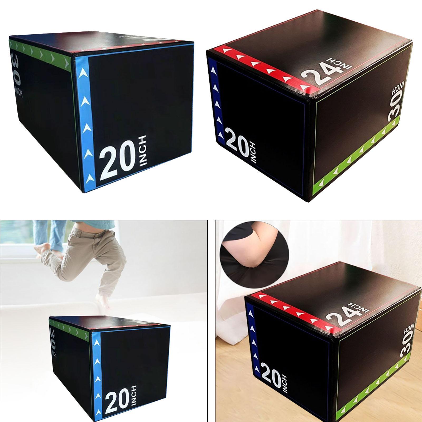 Box Jump Plyo - 3-in-1-Sprungbox, plometrische Box für Krafttraining, Cardio-Sprung-Lunges,