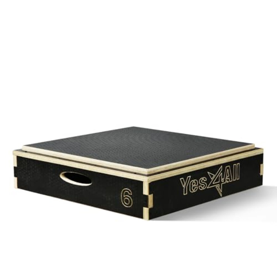 Box Jump Plyo - 3-in-1 Holz-Plyobox für Sprungtraining, Heimfitness und