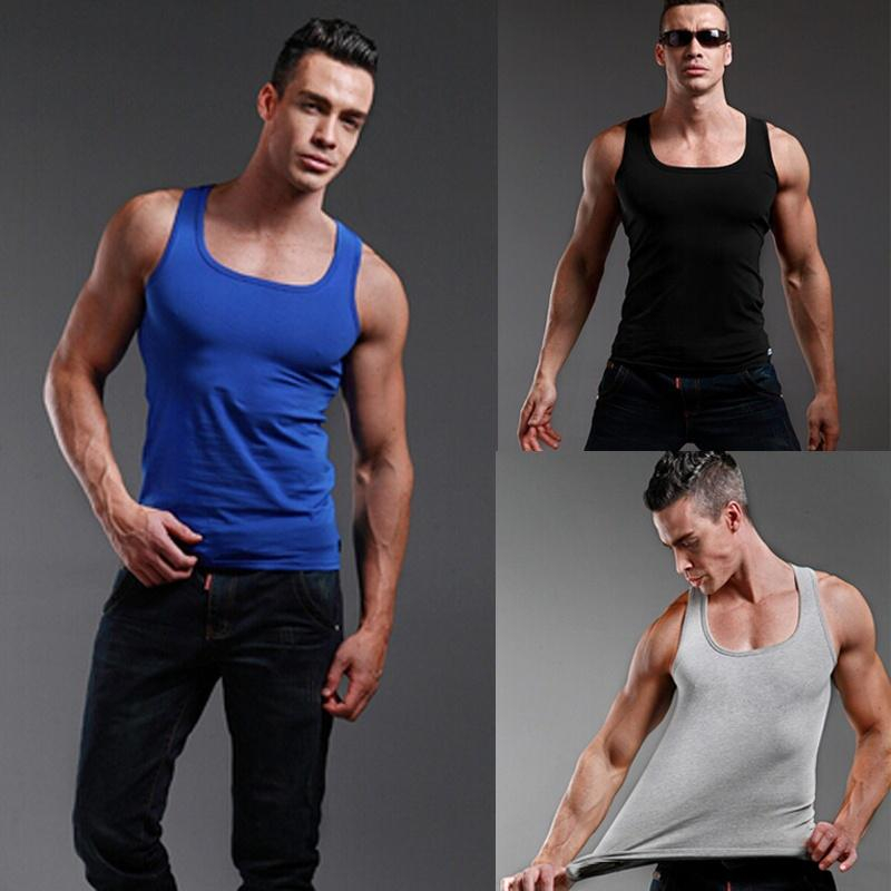 Crossfit Vest - Männer Sport Weste Ärmelloses Square Neck