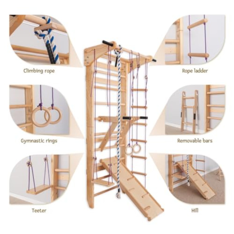 Schwedische Leiterwandstangen  – Gymnastic Ring Wood Bewertung und Preis