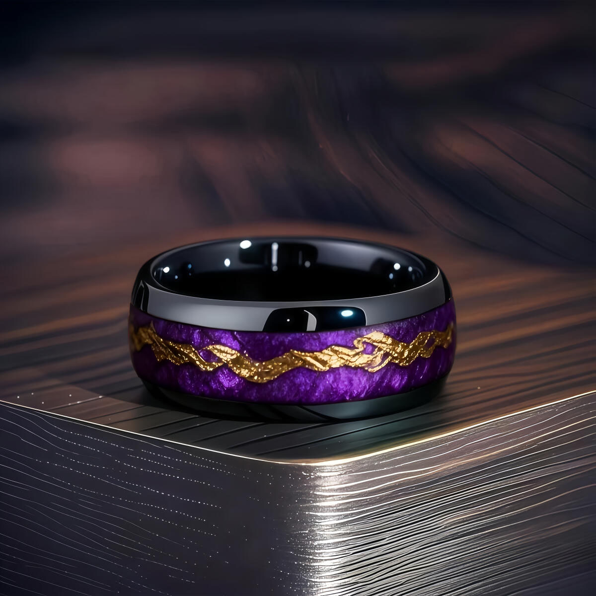 Modischer schwarzer Herrenring – Gymnastic Ring Wood Bewertung und Preis
