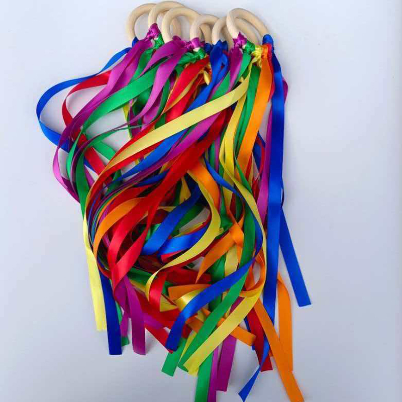 Regenbogen-Handdrachenstäbe, M – Gymnastic Ring Wood Bewertung und Preis