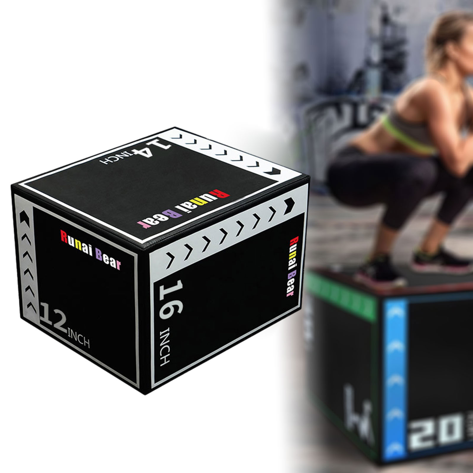 Plyo Jumping Übungsbox, Tragba – Box Jump Plyo Bewertung und Preis